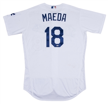 2016 Kenta Maeda Game Used Los Angeles Dodgers Home Jersey (MLB Authenticated)